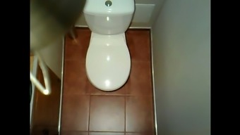 Toilet Cam 1 - Blonde Woman Pissing