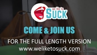 Weliketosuck - Ella Rosa Takes A Cumshot On Her Tongue