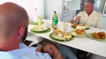 Step Dad Peeping On Her Partner'S Daughter