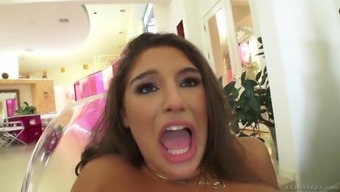 Abella Danger Has Her Both Holes Stretched With Large Toys