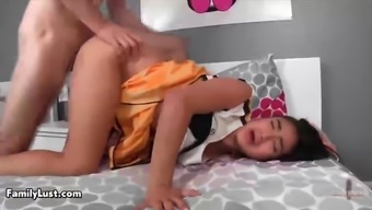 Naughty Cheerleader Gets Fucked With A Dude