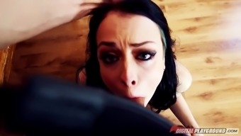 Inked Brit Hooker Alessa Vicious Deepthroats Her Lover'S Huge Cock