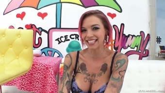 Great Plowing Session With Nasty Tattooed Babe Anna Bell Peaks