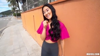 Katana Is A Nasty Brunette Asian Ready To Ride A Massive Dong