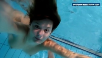 Slowmo Teen In Czech Swimming