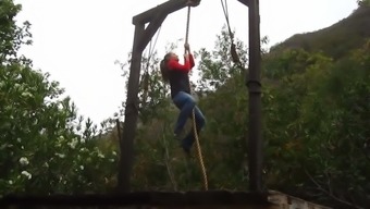 Woman Having A Rope Climbing Orgasm