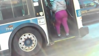 Huge Bubble Ass Vpl (Bus Stop)