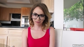Angel Is A Petite Chick With Glasses In Need Of A Large Boner
