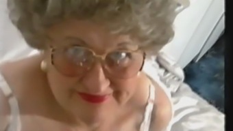Chubby Old Granny Strips And Plays Again