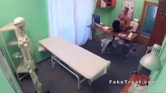 Slim Patient Doing Doctors Dick In Office