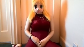 Cross Dressing Gay Slut Wears His Sex Doll Outfit