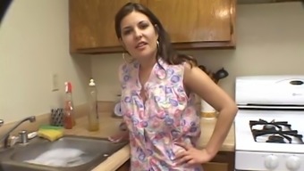 Valerie Herrera Contributes By Using A Phallus In The Cooking Area In Pov Arena