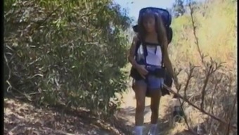 Wanking Guy Takes A Hiker Home And Fucks Her Cute Asshole