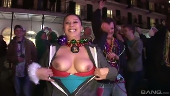 Lots Of Shameless Girls Have Nothing Against Flashing Their Titties Outdoors