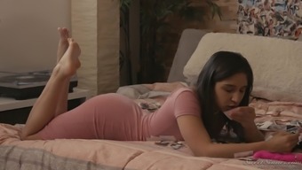 Abella Danger Uses A Pink Sex Toy To Make Her Pussy Wet
