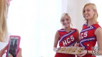 Lesbian Cheerleaders Make Special Cookies