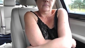 Mature 36aa Tiny Tit Topless Dare In Car