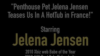 Penthouse Pet Jelena Jensen Teases Us In A Hottub In France!