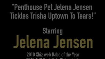 Penthouse Pet Jelena Jensen Tickles Trisha Uptown To Tears!