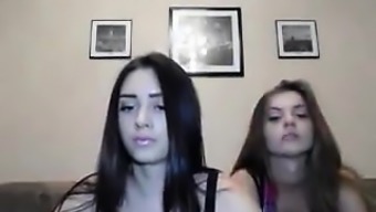 Horniest Amateur 19yo Teen Lesbians Fucking On Webcam