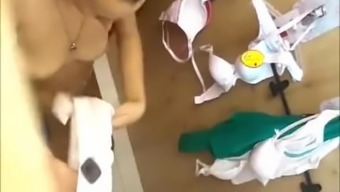 Teen Girl Topless On Dressing Room Spycam