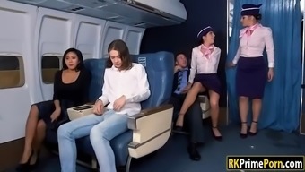 Flight Attendant Nikki Fucks One Of The Horny Passenger