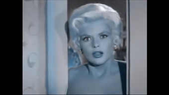 Jayne Mansfield In Lingerie And Nylons (Recolored)