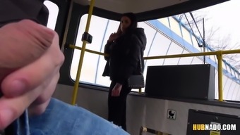 Woman Watches Me Jerking Off On A Tram!