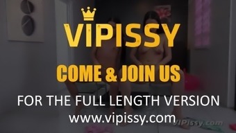 Vipissy - Brunettes Get Wet - Pissing Lesbians