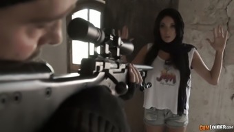 Sniper Fucks Fucking Hot Seductress With Big Boobs Anissa Kate