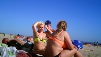 3 Russian Friends In Beach