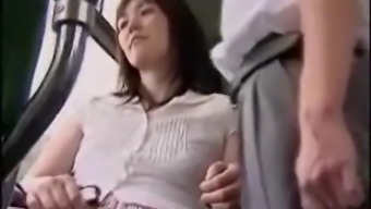 A Love-Making Prostitute Handjob Masturbation In Public Bus