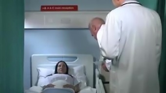 Busty British Nurse Takes On Doctors Big Cock