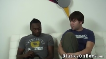 Joey Tries Gay Sex With A Black Guy