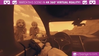 Two Hot Blonde Babes Fucking Hard On Mars Vr Porn Parody Threesome