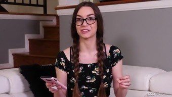 Nerdy Teen Tali Dova Knows How To Blow A Long Cock Properly