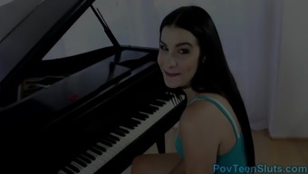 Pov Latina Teen Sucks Piano Teacher