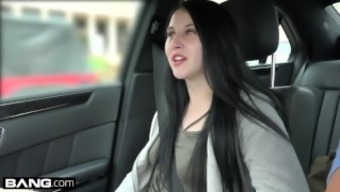 College Girl Kinsley Anne Sucks Dick In A Parked Car