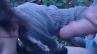 French Prostitute Sucking Cock In The Woods