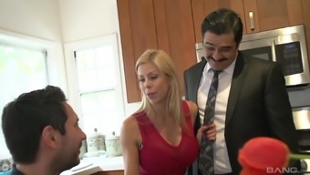 Alexis Fawx Cuckolds Her Man And Fucks And Swallows Cum In The Kitchen