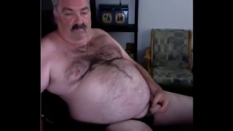 Old Fat Gay With A Small Cock Lowers Cum On Camera