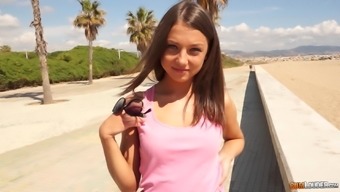 Petite Foxy Di Picked Up On The Beach And Seduced Into Fucking