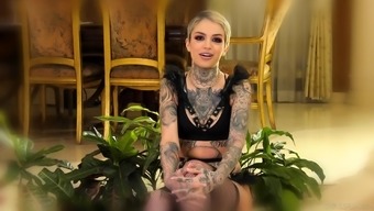 Backstage Interview With Short Haired Tattooed Slut Leigh Raven