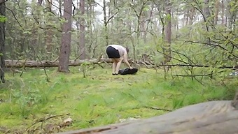 Outdoor Dick Sucking And Fucking In The Forest With Leonie
