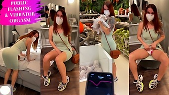 Public Flashing And Orgasm In The Shop – Vibrator Control 