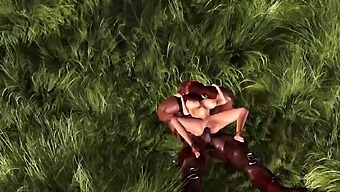 Hot Sex In Jungle! Big Black Cock And College Girl