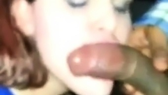 She Swallows Black Cum