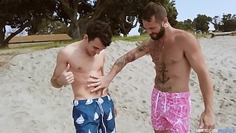Two Handsome Dudes Tease Each Other And Have Hardcore Gay Sex