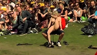 Fully Nude Lapdance In Front Of A Crowd