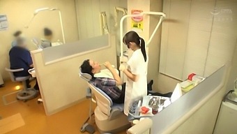 Japanese Dentist Kiritani Nao Flashes Boobs And Gets Fucked Hard